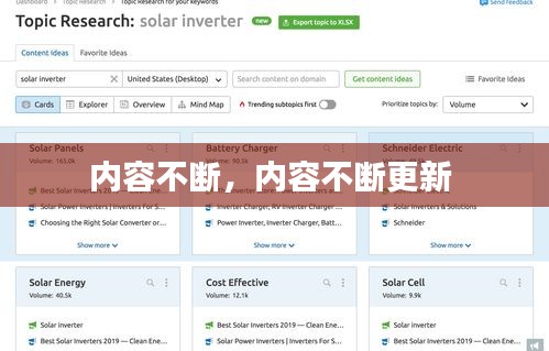 内容不断，内容不断更新 